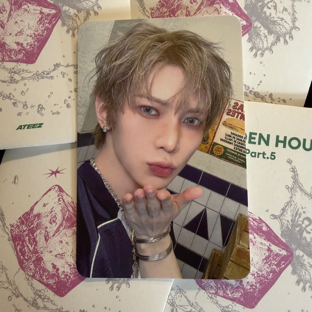 ATEEZ YEOSANG Golden Hour Part 5 Pop Up Random Trading Card Photocard